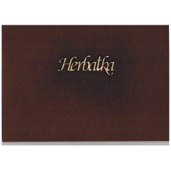 Herbatka 10cm  x 2,5 cm  (cz.monotype)